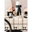 Picture of TABLECLOTH WHITE WITH BOWS 180X120CM
